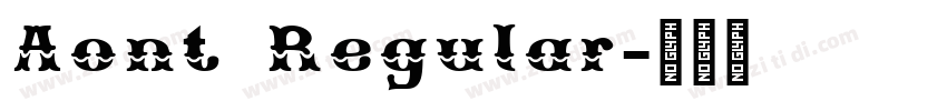 Aont Regular字体转换